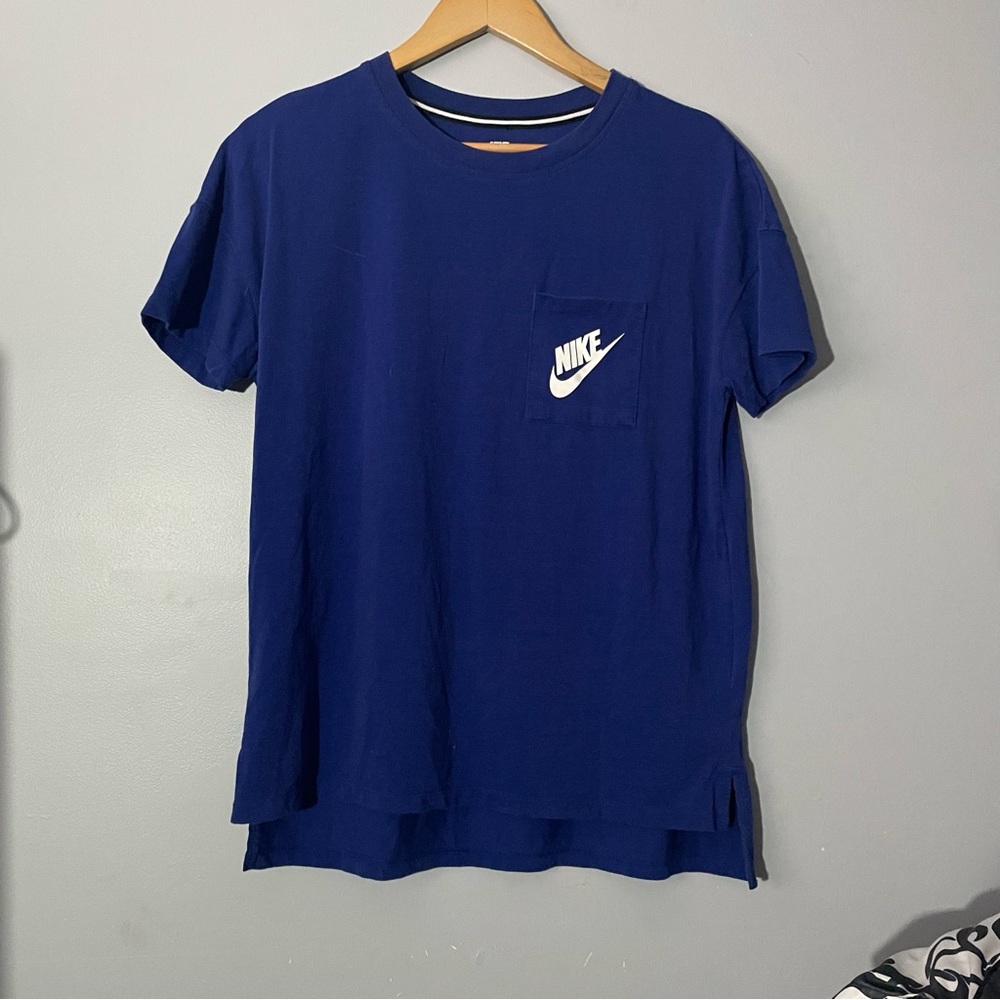 Blue Nike pocket tee